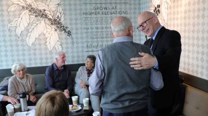 Golden Rams Enjoy Coffee Morning At Pride Park