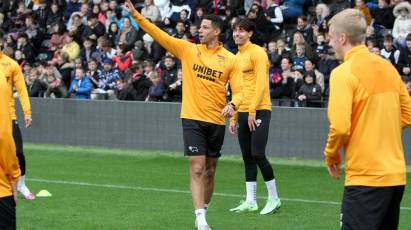 Open Training Session At Pride Park Stadium Proves To Be A Big Hit