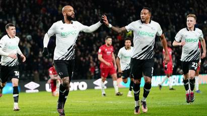 Match Action: Derby County 2-0 Cheltenham Town