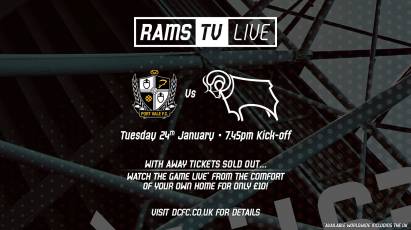 RamsTV Live: Port Vale Vs Derby County