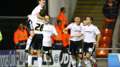 Snapshot In Time: Bryson Opens His Derby County Account At Bloomfield Road