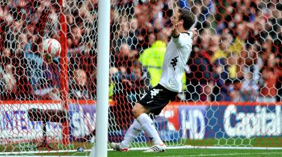 Snapshot In Time: Bryson Celebrates Scoring In Derby’s Victory At The City Ground