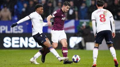 Match Action: Bolton Wanderers 0-0 Derby County