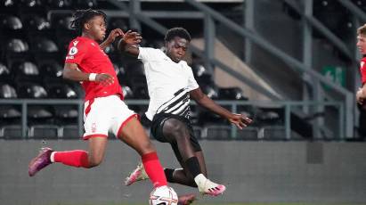 Match Action: Derby County Under-21s 0-1 Nottingham Forest Under-21s