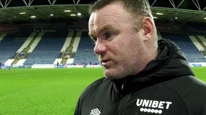 Rooney 'Proud' Of Ten Man Derby Despite Huddersfield Loss