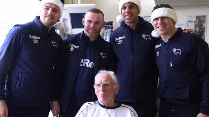 Derby's Players Spread Festive Cheer At Annual Hospital Visit